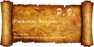 Pankotai Vivien névjegykártya